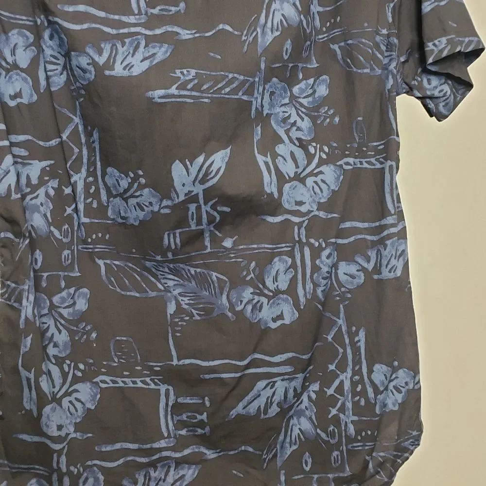 J. Crew Secret Wash Batik Button Up Size Small